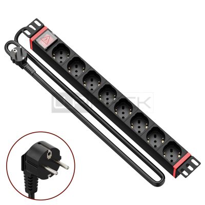 WP RACK WPN-PDU-G01-08 CANALE DI ALIMENTAZIONE (PDU) RACK 19" 8 X ITA/SCHUKO SPINA SCHUKO 16A
