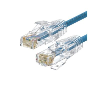 WP RACK WPC-PAT-6AU002LB-S SLIM PATCH CABLE CAT.6A U-UTP, 0.20m BLUE