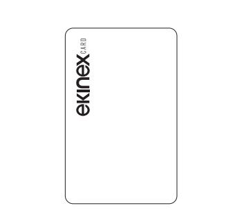 EK-TCE-10 Kit 10 tessere transponder a marchio ekinex