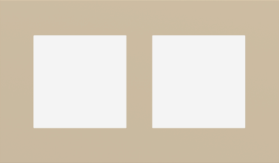 EKINEX EK-S2P-FBL Placca Surface (71 e 20Venti ) rettangolare colore beige luxor