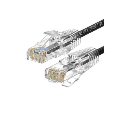 WP RACK WPC-PAT-6AU050BL-S SLIM PATCH CABLE CAT.6A U-UTP, 5.0m BLACK