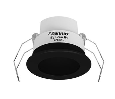 ZENNIO ZPDEZINA EyeZen IN - Rilevatore di movimento con sensore di luminosità per montaggio a soffitto, antracite
