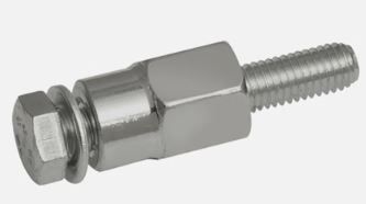 DOMOTIME CINVRNE Hexagonal pawl and screw for stainless steel rack 
