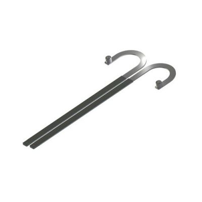 ROGER LT323 PAIR OF CURVED TELESC ARMS L800mm GROOVED BUSHING