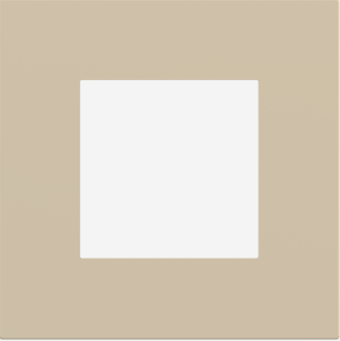 EKINEX EK-DQP-FBL Placca Deep (FF e 71 e 20Venti ) quadrata - FENIX NTM - Beige Luxor
