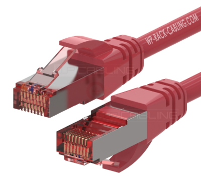 WP RACK WPC-PAT-6SF002R PATCH CABLE CAT.6 S-FTP 0.2m. LS0H RED