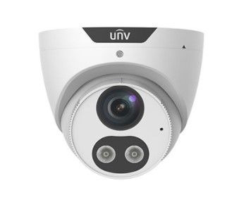 UNIVIEW IPC3614SB-ADF40KMC-I0 Telecamera di rete fissa con bulbo oculare fisso HD da 4 MP con luce intelligente e avviso acustico