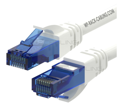 WP RACK WPC-PAT-5U010W CAT 5E U-UTP PATCH CABLE 1.0m WHITE