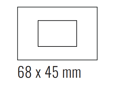 EKINEX EK-DRG-FNI Placca Deep (FF e 71 e 20Venti ) rettangolare  - FENIX NTM nero ingo