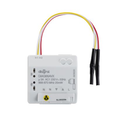 DAITEM DIAG66AVX Built-in radio receiver 2 inputs - 1 output 3 A for roller shutters