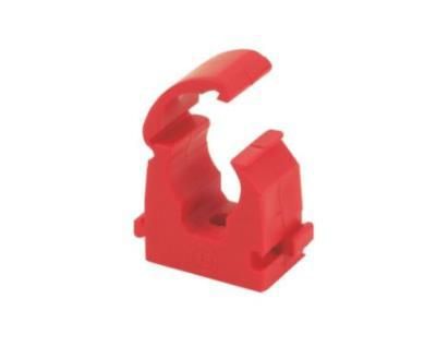 INIM INCENDIO STS25REDK Clip di supporto in ABS rosso per tubo (confezione 50 pezzi)