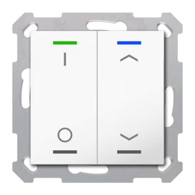 MDT RF-TAL55T202.D1S RF KNX+ Taster Light 55 2T, Secure, +T, b.brill.