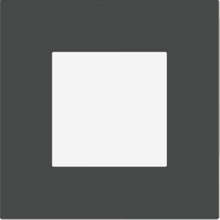 EKINEX EK-DQP-FGB Placca Deep (FF e 71 e 20Venti ) quadrata - FENIX NTM - grigio bromo