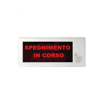 INIM INCENDIO FOP47 Pittogramma "SPEGNIMENTO IN CORSO" per targa ISS02X-ESS02X