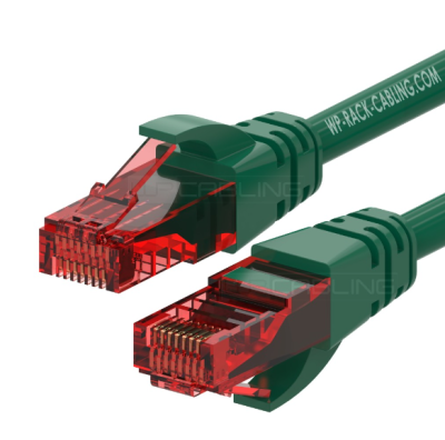WP RACK WPC-PAT-6U010G CAT 6 U-UTP patch cable Length 1 M, AWG 26/7, CU, Color Green CAT 6 U-UTP patch cable Length 1 M, AWG 26/7, CU, Color Green