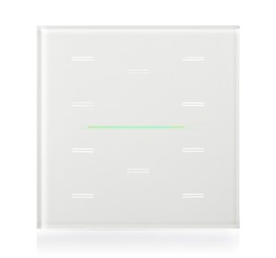 EELECTRON 9025GL10L01 9025 PULSANTE CAPACITIVO KNX , BIANCO  VETRO 10 CANALI