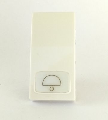 MAPAM 672B Cover Pulsante Campanello Gem 672B Bianco