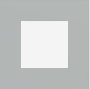 EKINEX EK-DQP-FGE Placca Deep (FF e 71 e 20Venti ) quadrata - FENIX NTM - grigio efeso