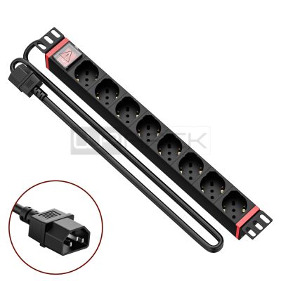 WP RACK WPN-PDU-C01-08 CANALE DI ALIMENTAZIONE (PDU) RACK 19" 8 X ITA/SCHUKO SPINA C14 (VDE)