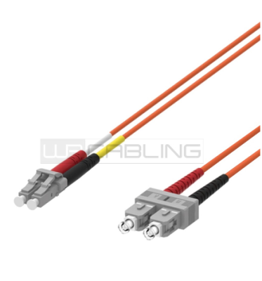 WP RACK WPC-FP1-6LCSC-020 FIBER OPTIC MULTIMODE PATCH CORD 62,5/125 LC-SC, 2 MT. OM1