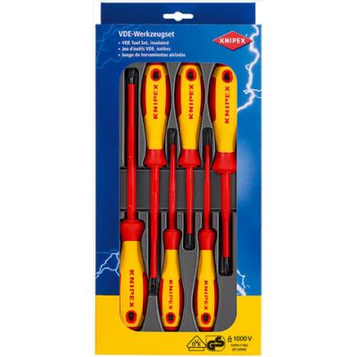 KNIPEX 00 20 12 V01 Set of 6 1000V screwdrivers