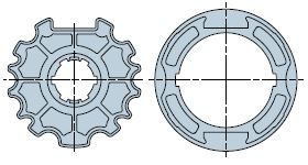 NICE 997.40.00 Round 89x1 (Deprat) wheel + crown