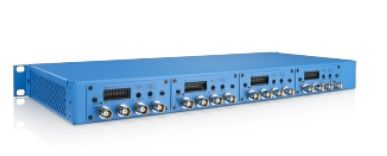 TKH SECURITY EVE 4x4 V2 16-channel modular H.264 video encoder, 1U 19-inch rack, dual stream H.264/MJPEG, 960H, PSU