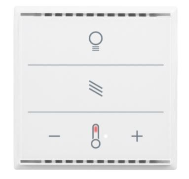 ELSNER 70891 70891 Cala KNX MultiTouch T CH Push Buttons with Function Icons, white
