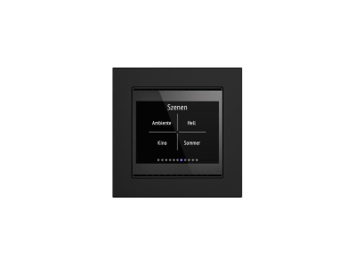 ELSNER 70802 Cala Touch KNX T 3.x- jet black RAL 9005 Room controller with temperature sensor