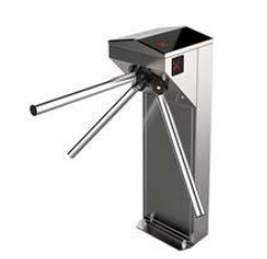 NICE TORNELLI SWORD Tornello a tripode su colonna singolo varco - Acciaio inossidabile spazzolato AISI 304