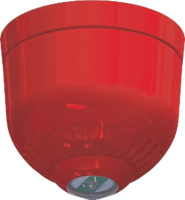 VIMO ASONSBCDBW Avvisatore ottico-acustico a soffitto base alta IP65 rosso 97dB (A)