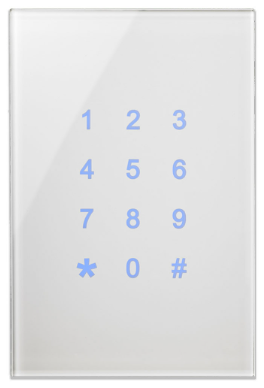 BLUMOTIX BX-F-R12VWS QUBIK DOORY Cover tastiera numerica KNX verticale