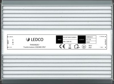 LEDCO TR48300/67 TRASFORMATORE 48Vdc 300W IP67