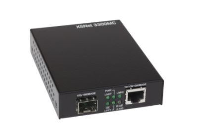 TKH SECURITY XSNet 3300MC SFP 10/100/1000Base-TX to 100/1000Base FX SFP Media Converter
