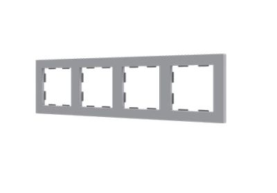 ZENNIO 980000406 ZS55 4-seater frame, silver