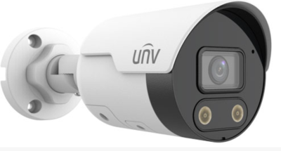 UNIVIEW IPC2125SB-ADF40KMC-I0 Telecamera di rete fissa bullet HD da 5 MP con luce intelligente e avviso acustico