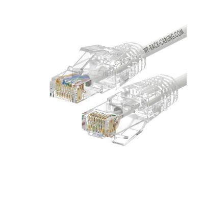 WP RACK WPC-PAT-6AU010W-S SLIM PATCH CABLE CAT.6A U-UTP, 1.0m WHITE