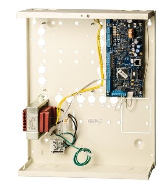 ARITECH INTRUSION ATS1500A-IP-MM ADVISOR ADVANCED control unit in a metal enclosure with 8 supervised inputs expandable to 32 with wired radio or mixed inputs