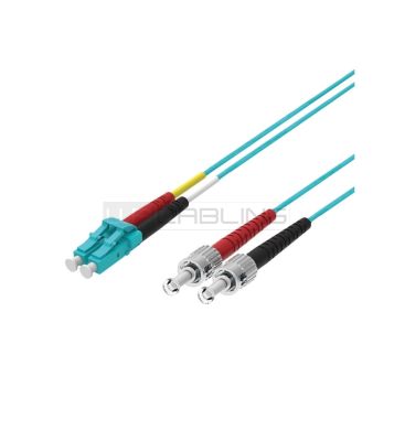 WP RACK WPC-FP3-5LCST-100 FIBER OPTIC MULTIMODE PATCH CORD 50/125 LC-ST, 7,5 MT. OM3