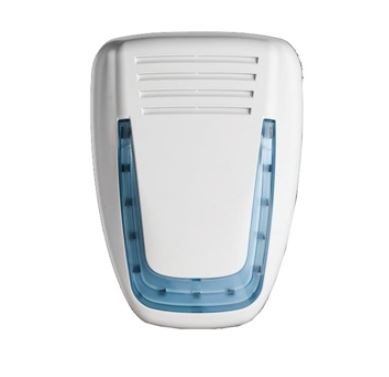 VENITEM 23.22.12 MOSE LSP opaque white/blue EN50131-4 siren with double micro anti-shock anti-foam system against violent shocks and anti-perforation