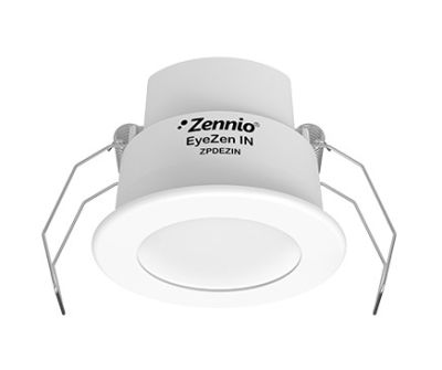 ZENNIO ZPDEZINW EyeZen IN - Rilevatore di movimento con sensore di luminosità per montaggio a soffitto, bianco