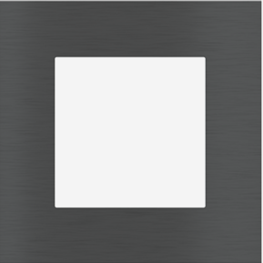 EKINEX EK-PQP-GBU Placca FF/71 (Form/Flank/NF) quadrata METALLO (ALLUMINIO) - 1 finestra