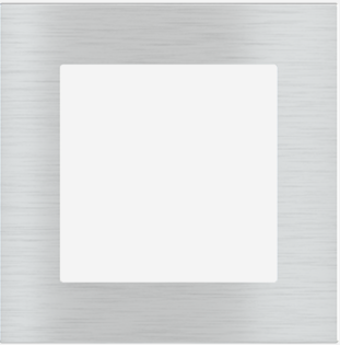 EKINEX EK-DQG-GBQ Placca Deep (FF e 71 e 20Venti ) quadrata - METALLO (ALLUMINIO) alluminio