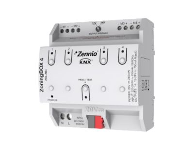 ZENNIO ZCL-ZB4 ZoningBOX 4 - Zoning ducted Air-Conditioning actuator for up to 4 zones