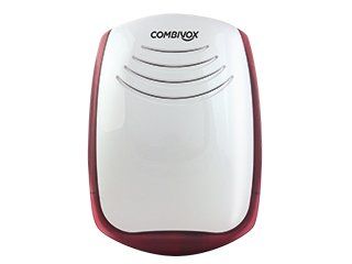 COMBIVOX 61.50.00 Sirya - Wireless Outdoor Siren white with red lamp
