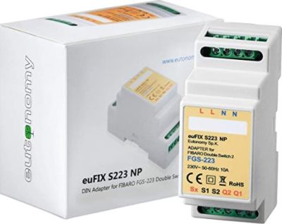FIBARO THIRD PARTY S223NP DIN adapter for FIBARO
