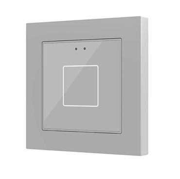 ZENNIO ZVIF55X1V2S ZVIF55X1V2S Flat 55 X1 V2 Backlit capacitive touch switch (55 x 55 mm), 1 button, silver