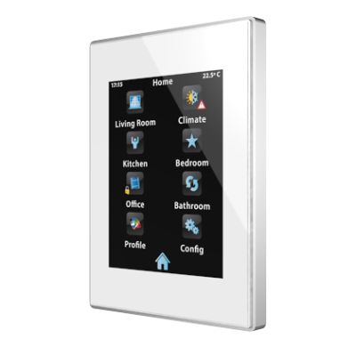 ZENNIO ZVI-Z41PRO-WC Touch Z41 Pro, white chrome frame