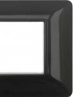 MAPAM M8007-10 Joy M8007-10 6P black bistro' technopolymer plate