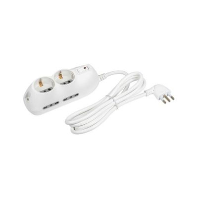 BTICINO BT-3695DB Mult-slot6 4+2 outlets, SP.10a+int white car